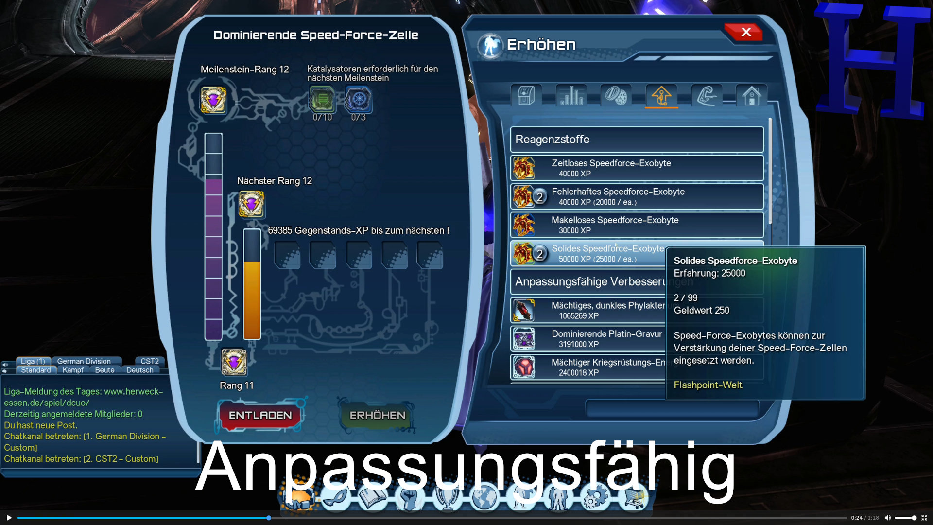 DCUO Anpassungsfähige Verbesserungen - YouTube Herweck Video DCUO Anpassungsfähige Verbesserungen