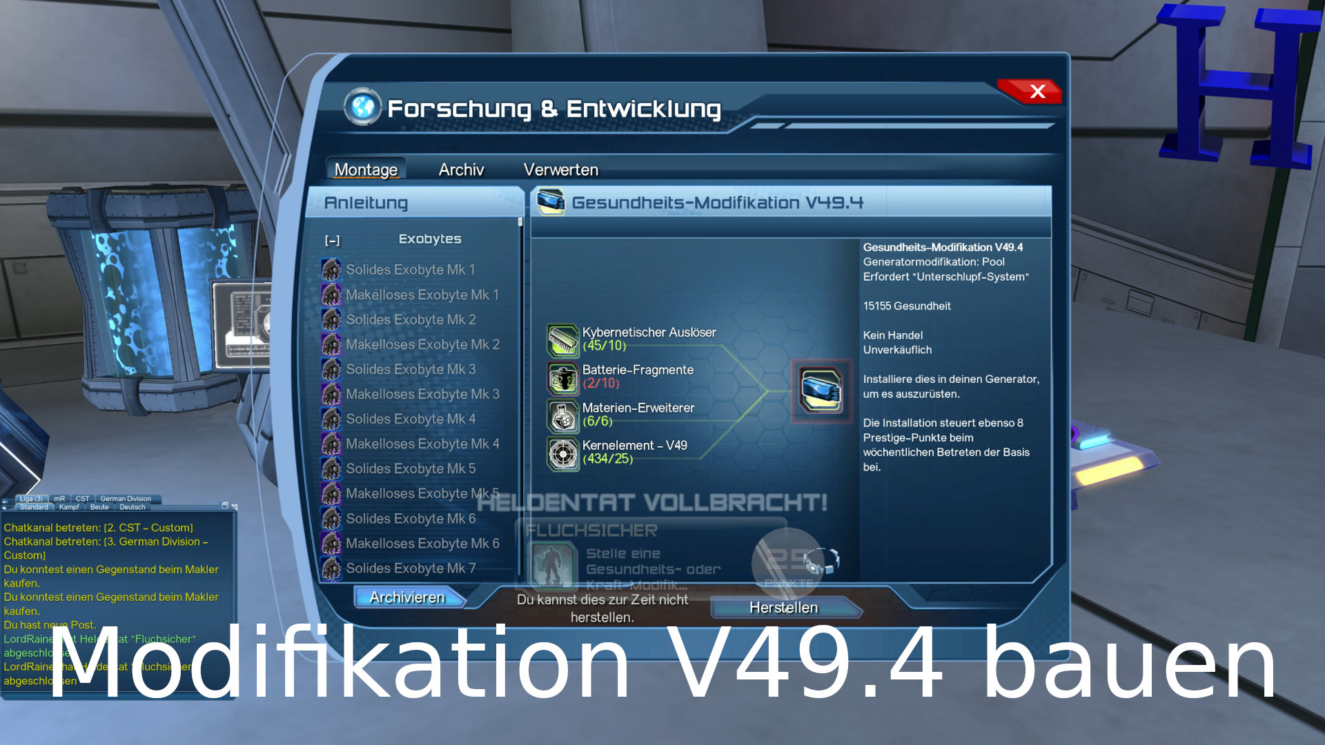 DCUO Modifikationen erforschen und einbauen DCUO Modifikationen bauen