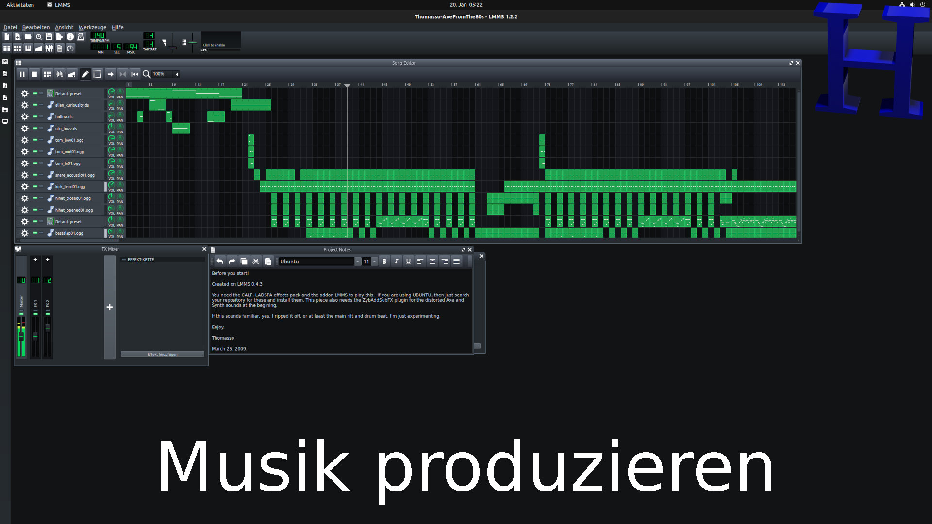 LMMS Musik kostenlos selbst erstellen LMMS Musik kostenlos selbst erstellen