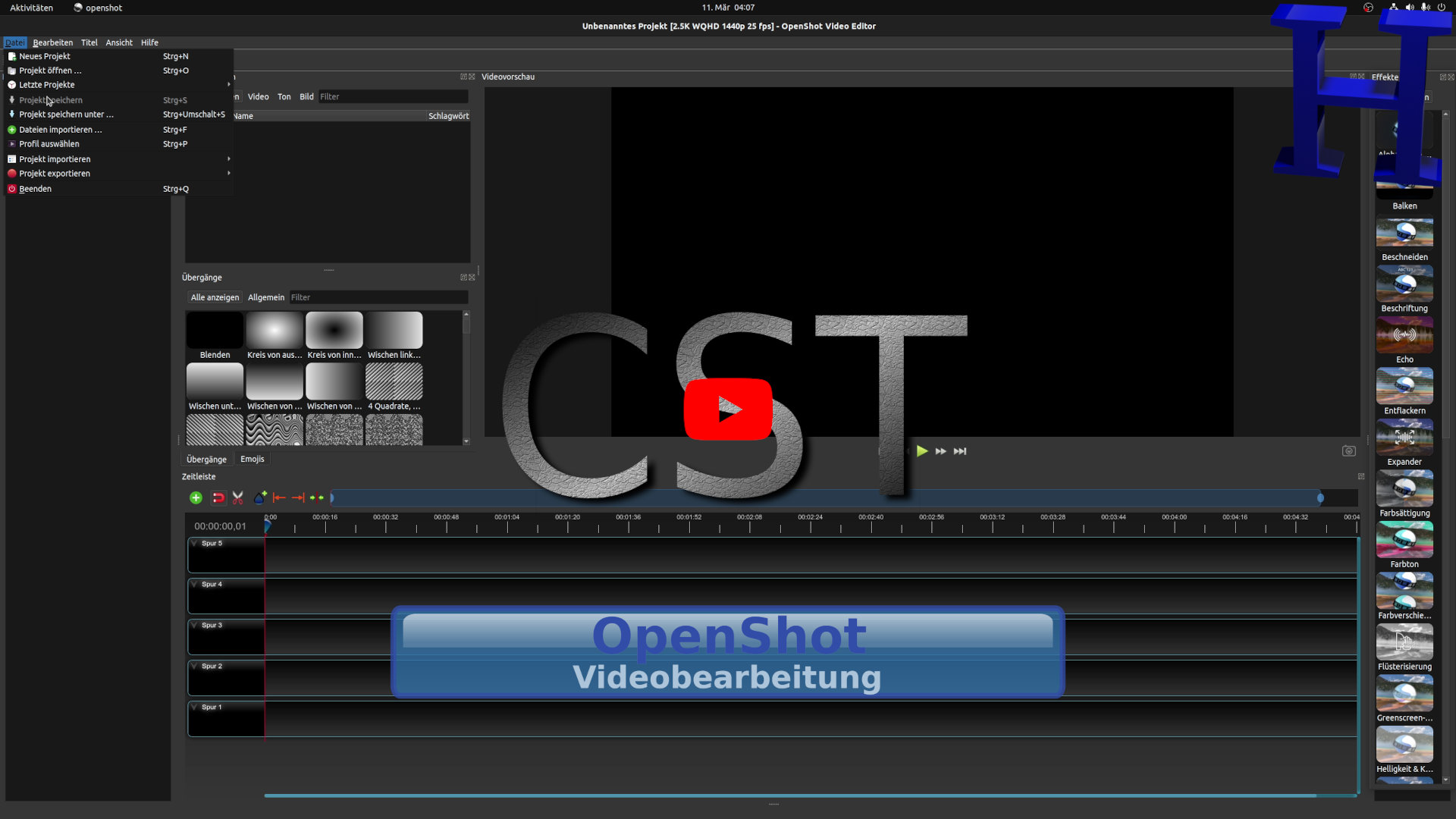 OpenShot 3.11 eine Videobearbeitung die unglaublich einfach und mächtig ist! ✅ Herweck OpenShot 3.11 eine Videobearbeitung die unglaublich einfach und mächtig ist!