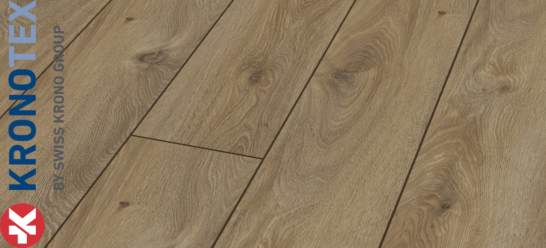 Prestige Eiche Natur 10,0x157,0x1380,0mm. Echtholzoptik durch Übereinstimmung von Dekor und Prägung (ER). KronoTex 1-Stab Amazone Prestige Eiche Natur