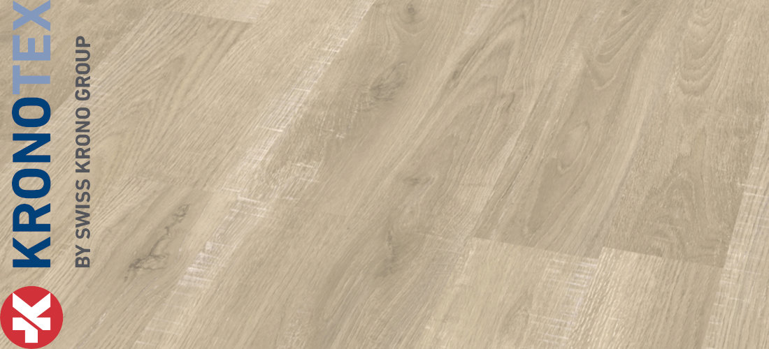 Cutter Oak (Eiche) 8,0x193,0x1380,0mm. Tiefe Strukturprägung mit holztypischem Matt-/Glanz-Kontrast (MX). KronoTex 2-Stab Dynamic-Plus Cutter Oak (Eiche)
