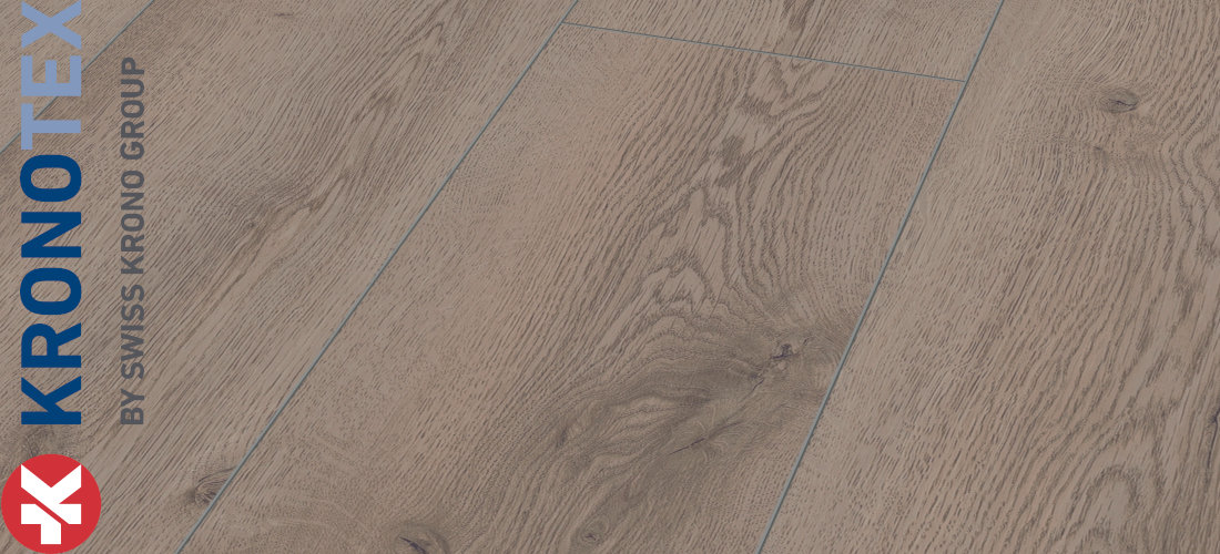 Berg Eiche Grau 10,0x244,0x1845,0mm. Echtholzoptik durch Übereinstimmung von Dekor und Prägung (ER). KronoTex Laminat Mammut-Plus Berg Eiche Grau