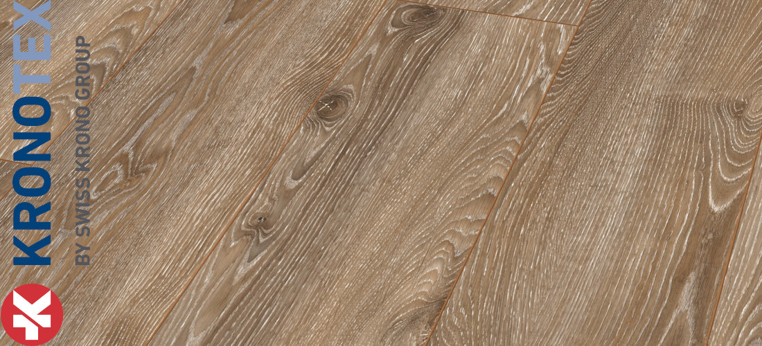 Highland Eiche Bronze 10,0x244,0x1845,0mm. Echtholzoptik durch Übereinstimmung von Dekor und Prägung (ER). KronoTex Laminat Mammut-Plus Highland Eiche Bronze