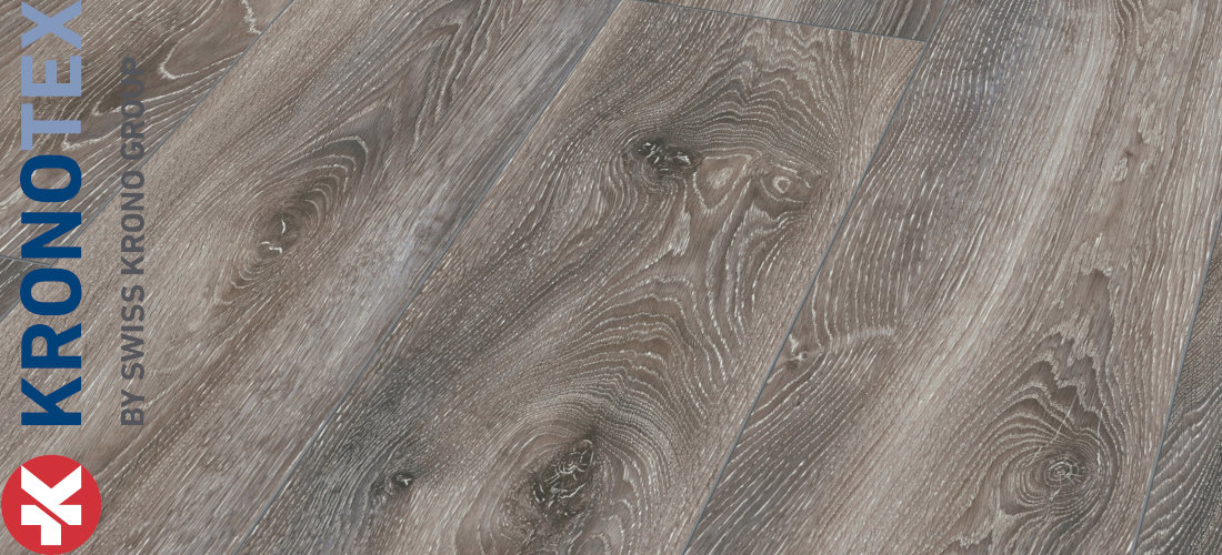 Highland Eiche Titan 10,0x244,0x1845,0mm. Echtholzoptik durch Übereinstimmung von Dekor und Prägung (ER). KronoTex Laminat Mammut-Plus Highland Eiche Titan