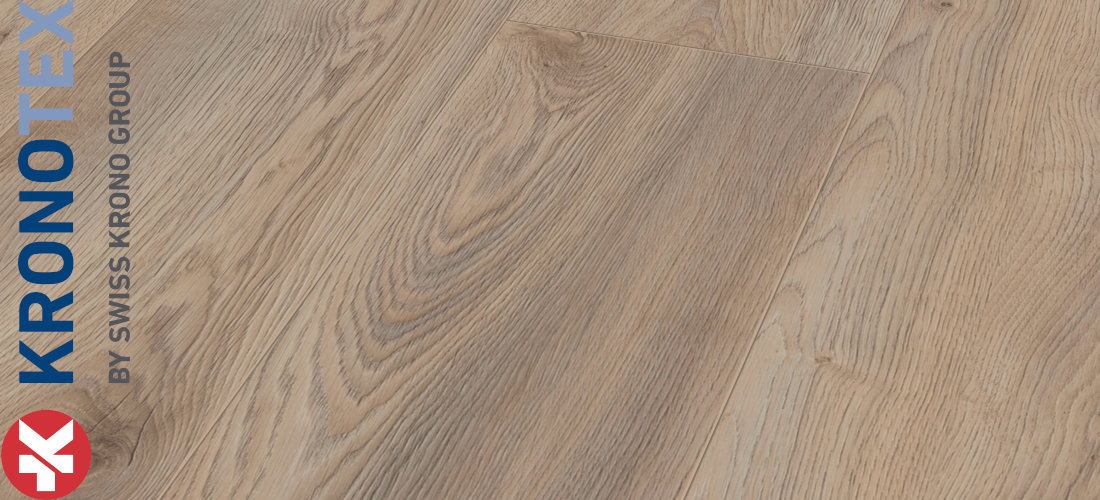 Makro Eiche Beige 10,0x244,0x1845,0mm. Echtholzoptik durch Übereinstimmung von Dekor und Prägung (ER). KronoTex Laminat Mammut-Plus Makro Eiche Beige