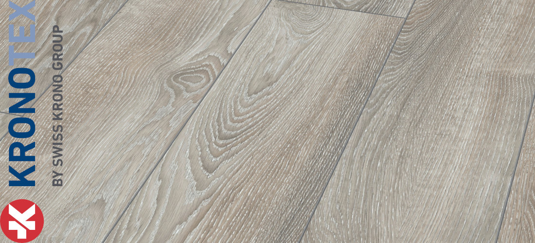 Highland Eiche Silber 12,0x188,0x1845,0mm. Echtholzoptik durch Übereinstimmung von Dekor und Prägung (ER). KronoTex Laminat Mammut Highland Eiche Silber