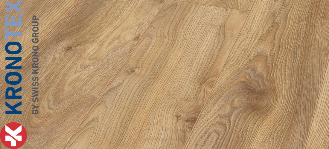 Makro Eiche Natur 12,0x188,0x1845,0mm. Echtholzoptik durch Übereinstimmung von Dekor und Prägung (ER). KronoTex Laminat Mammut Makro Eiche Natur