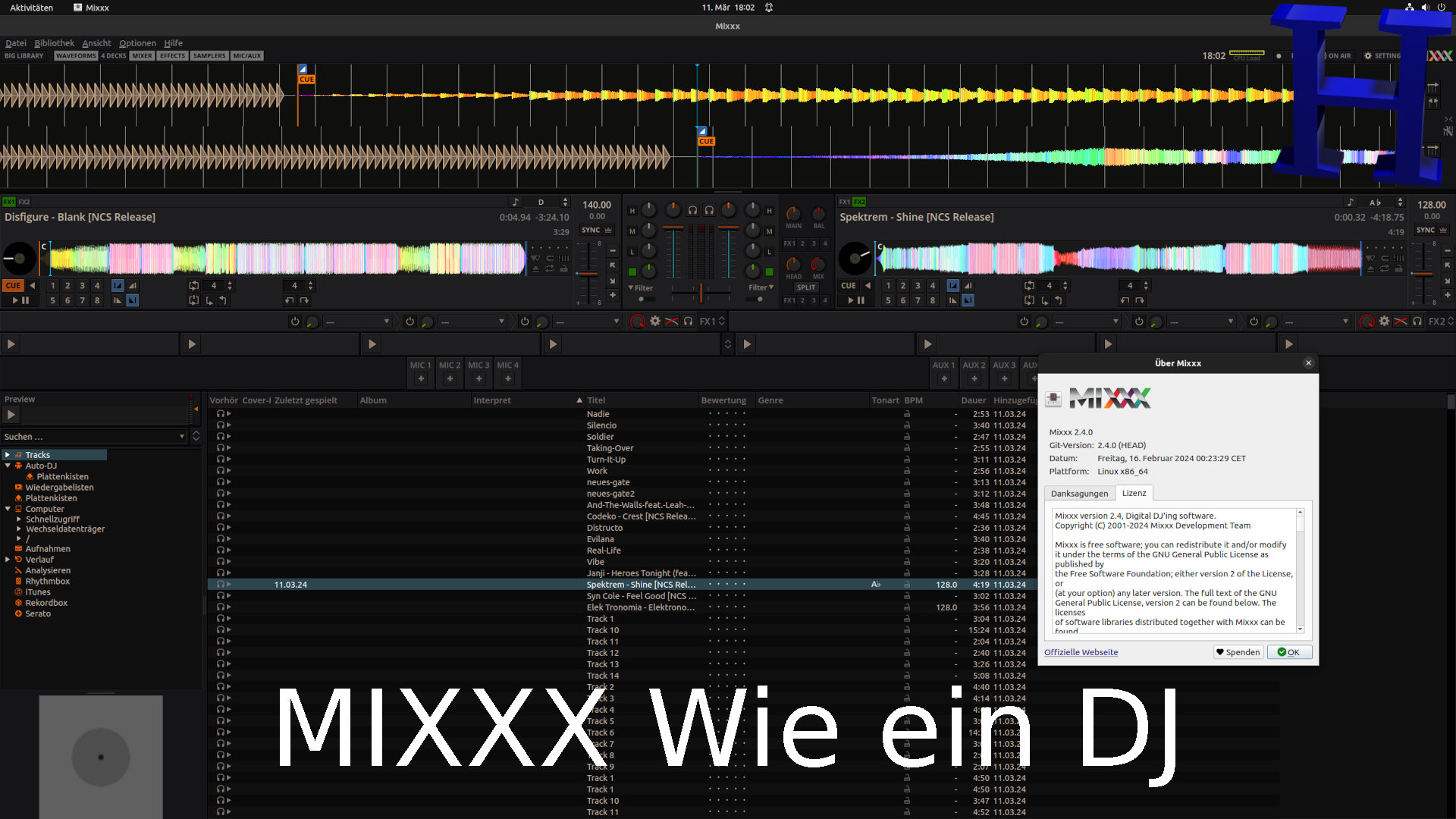 Musik Mixen & Streamen mit MIXXX